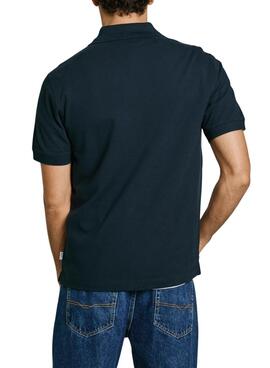 Polo Pepe Jeans Essential marine pour homme