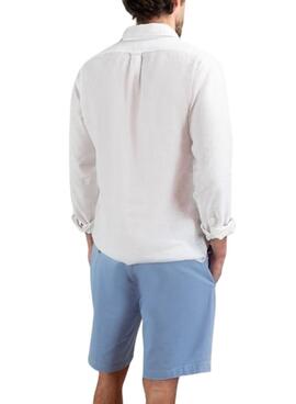 Chemise Le Ganso en lin blanc pour homme