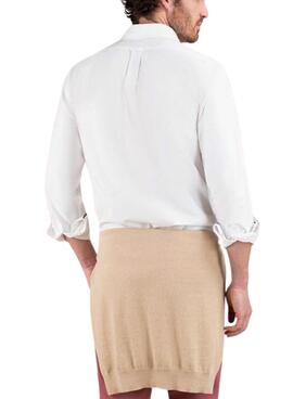 Chemise El Ganso Garment Dyed blanc pour homme