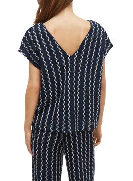 Top Vila Viellen bleu pour femme