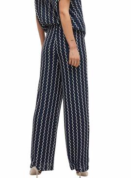 Pantalons Vila Viellen bleu pour femme