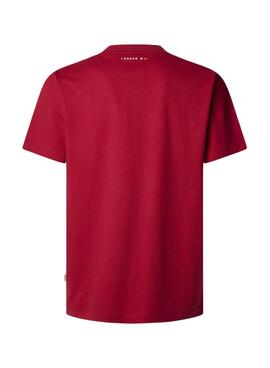 T-shirt Pepe Jeans Daxton rouge pour homme