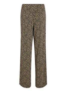 Pantalon Vila Nerea marron pour femme.