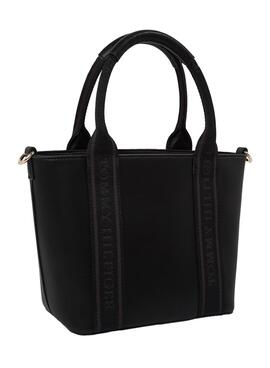 Sac à main Tommy Hilfiger Logotape Mini noir pour femme