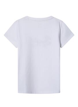 T-shirt Pepe Jeans Maisie blanc pour fille