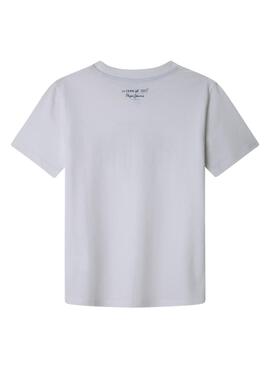 T-shirt Pepe Jeans Dalon blanc pour garçon