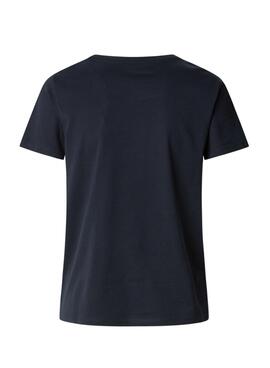 T-shirt Pepe Jeans Macy marine pour femme