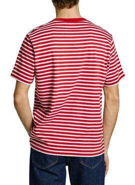 T-shirt Pepe Jeans Cane rouge pour homme