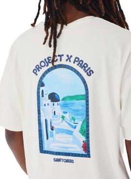 T-shirt Project X Paris Santorini beige pour homme