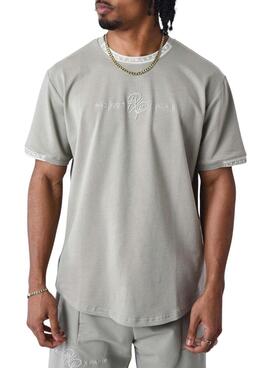 T-shirt Project X Paris logo gris à l'avant pour homme