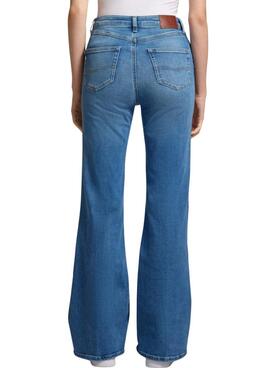 Jean Pepe Jeans Flare bleu pour femme