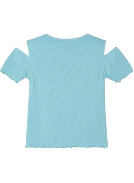 T-shirt Mayoral cut out bleue pour fille