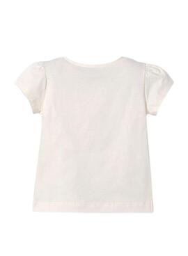 T-shirt Mayoral avec gilet beige pour fille.