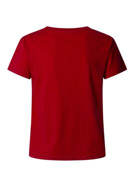 T-shirt Pepe Jeans Ryleigh rouge pour femme