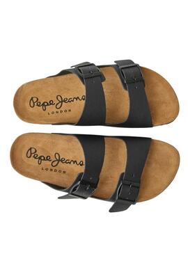 Sandales Pepe Jeans Oban Classic noir pour femme