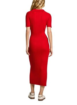 Robe Pepe Jeans Patricia rouge pour femme