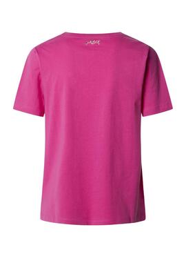 T-shirt Pepe Jeans Ruby rose fuchsia pour femme