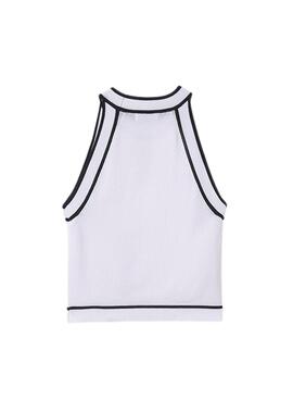 Top en tricot blanc Mayoral pour fille