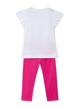 Ensemble Mayoral legging et t-shirt fleur pour fille.