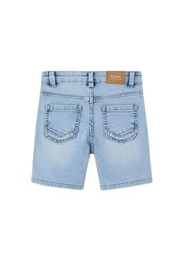 Bermuda Mayoral en denim suave con efecto desgastado para niño.