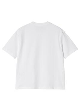 T-shirt Carhartt Luca blanc pour femme.