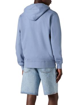 Sweat à capuche Levi's à fermeture éclair bleu pour homme