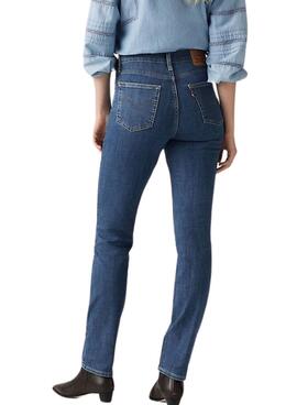 Jean Levi's 724 High-Rise Straight bleu pour femme