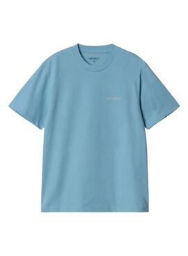 T-shirt Carhartt Script bleue pour femme