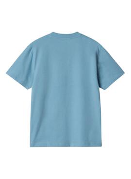 T-shirt Carhartt Script bleue pour femme