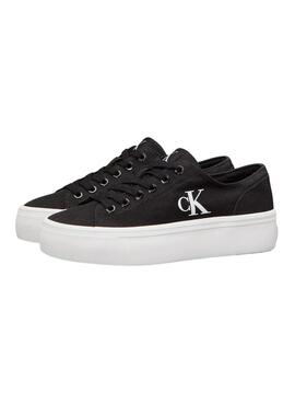 Chaussures Calvin Klein Flatform Low noir pour femme.