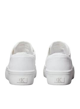 Chaussures Calvin Klein Flatform Low blanches pour femme