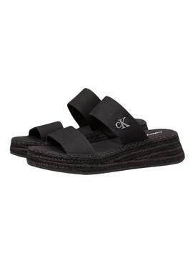 Sandales Calvin Klein Sporty noir pour femme