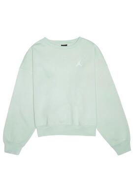 Sweat à capuche Jordan Brooklyn Essential vert pour fille