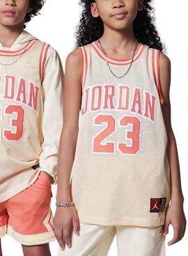 T-shirt Jordan Michael Jordan beige pour fille et garçon