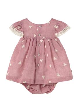 Robe Mayoral avec culotte brodée rose bébé