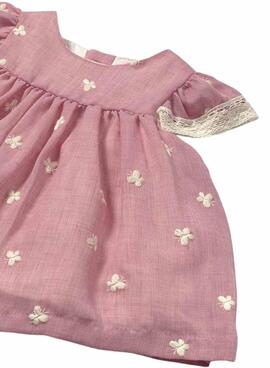 Robe Mayoral avec culotte brodée rose bébé