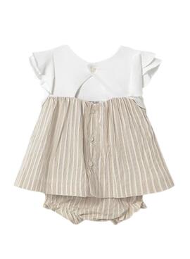 Robe Mayoral avec culotte assortie pour bébé.