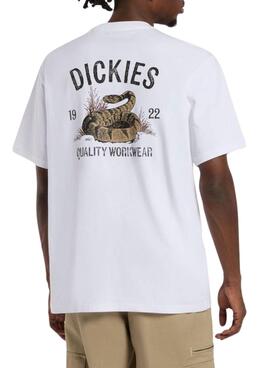 T-shirt Dickies Snake blanc pour homme