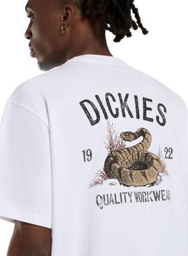 T-shirt Dickies Snake blanc pour homme