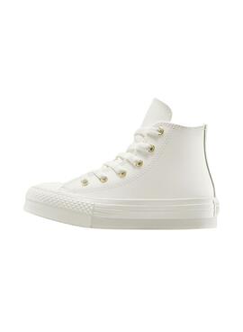 Chaussures Converse Chuck Taylor All Star EVA Lift en cuir blanc pour femme