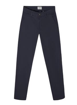 Pantalon chinois Silbon Sport bleu marine pour homme