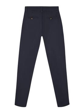 Pantalon chinois Silbon Sport bleu marine pour homme