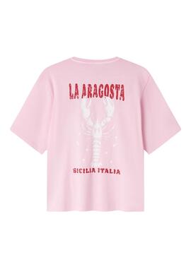 T-shirt Name It Fagma rose pour fille