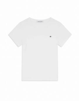 T-Shirt Calvin Klein Classic Blanc pour Femme