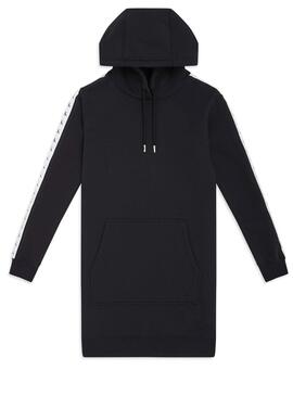 Calvin Klein Robe Monogram à capuche noire Fem