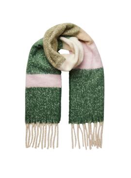 Foulard Pieces Bea à carreaux verts pour femme