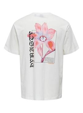 Maillot blanc Only and Sons Keane pour homme