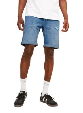 Bermudes Jack and Jones Rick bleu pour homme.