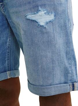 Bermudes Jack and Jones Rick bleu pour homme.