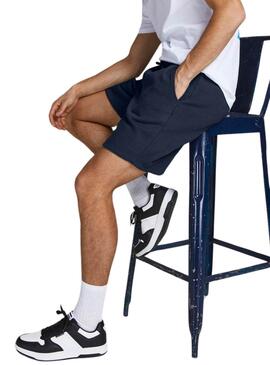 Bermudas Jack and Jones Bradley bleu marine pour homme